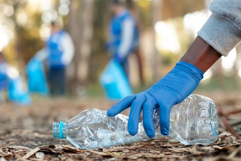 Community clean-up drives to combat pollution.